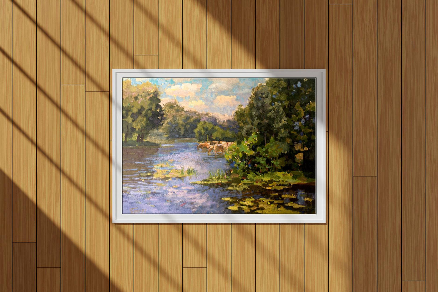 Oil painting Hot day Batrakov Vladimir Grigorievich