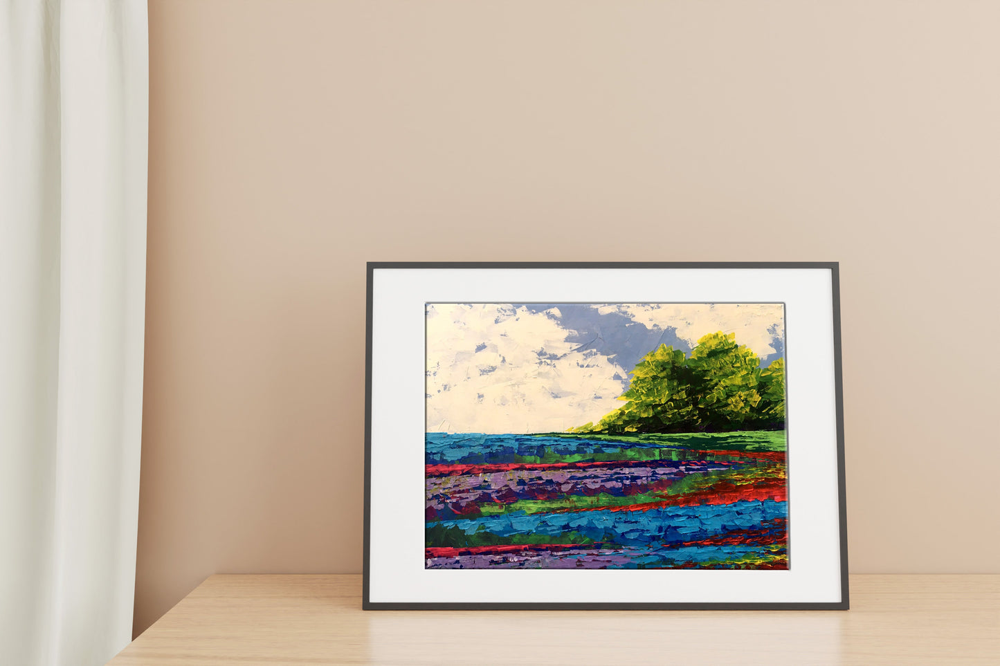 Oil painting Twilight Forestscape V. Zadorozhnya