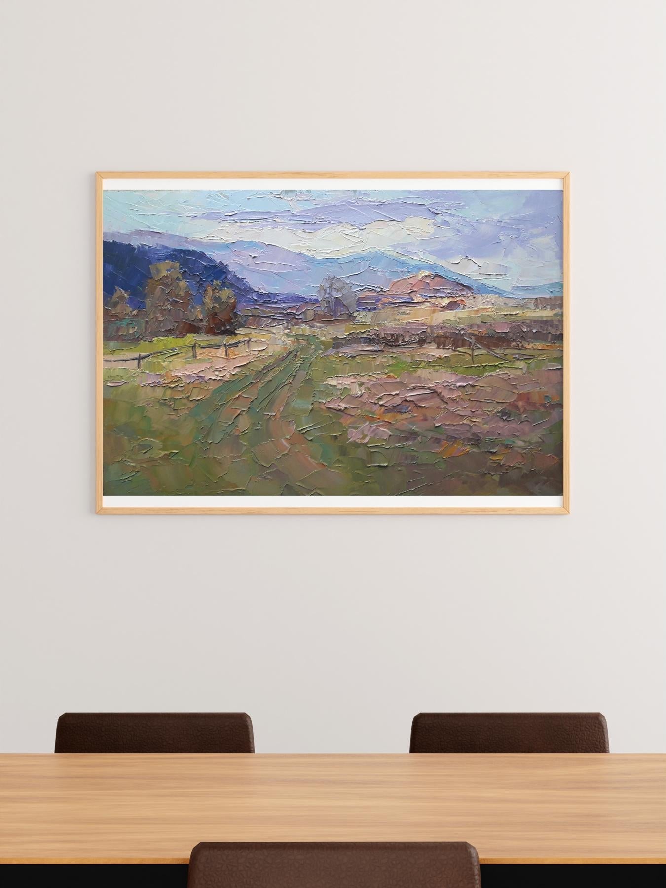 Oil painting Transcarpathian distance Serdyuk Boris Petrovich