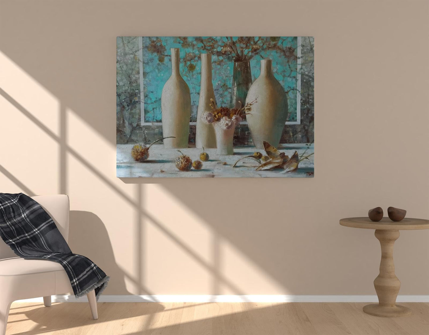 Abstract oil painting Still life