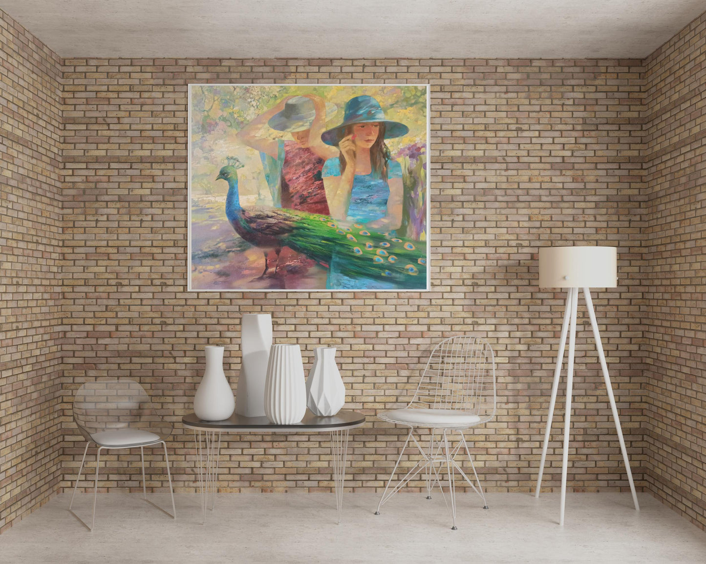 Abstract oil painting Noon