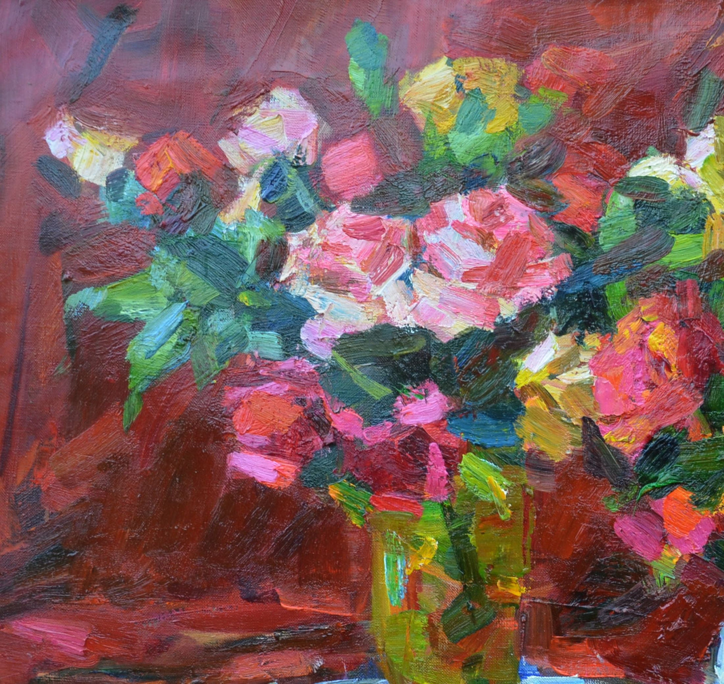 Oli painting still life Bouquets of roses Pereta Vyacheslav