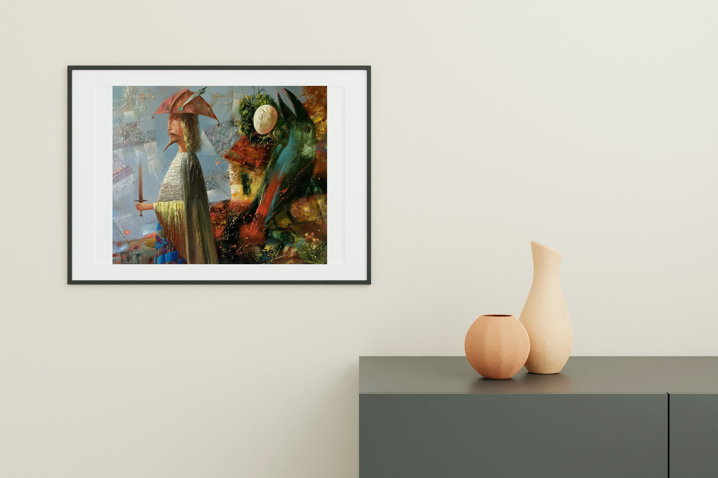 Abstract oil painting The Conqueror