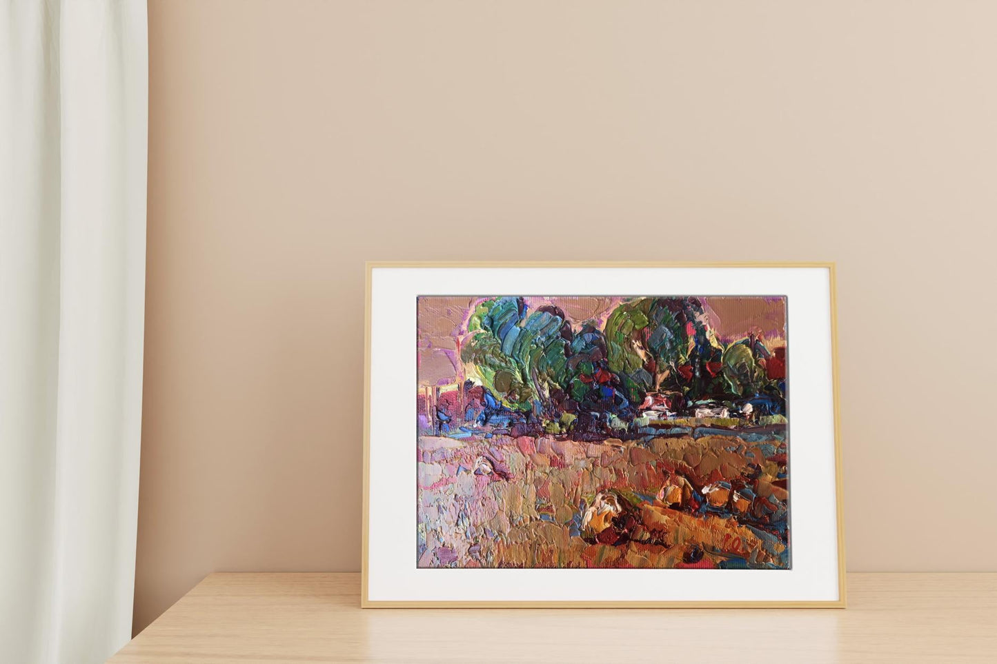 Oil painting Autumn Day