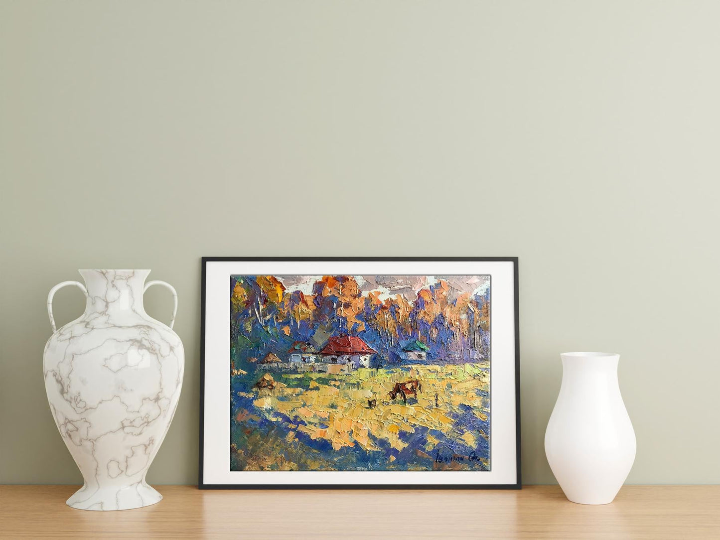 Village landscape Art
