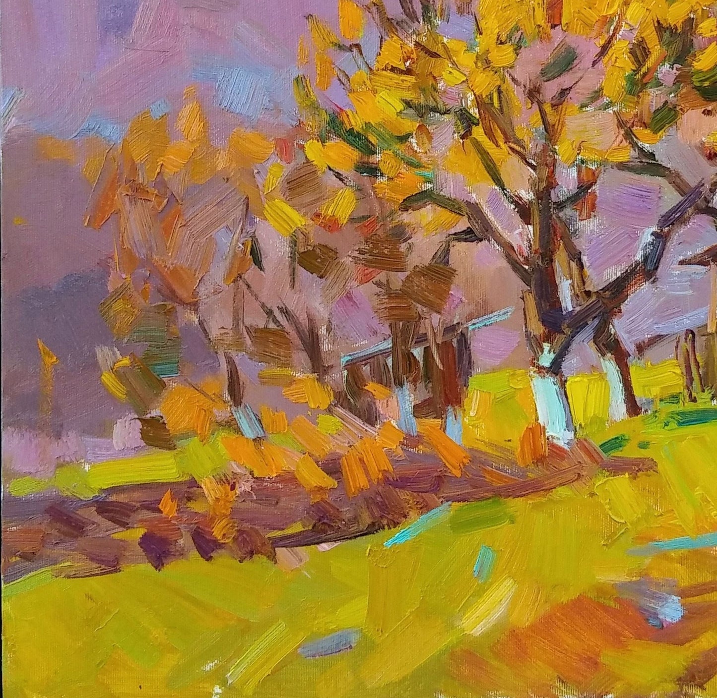 Oli painting Nature Landscape mountains Pereta Vyacheslav