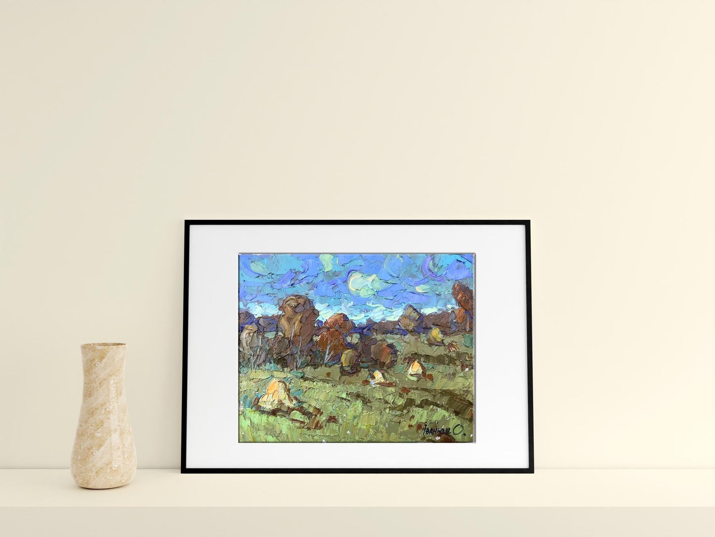Village landscape Art