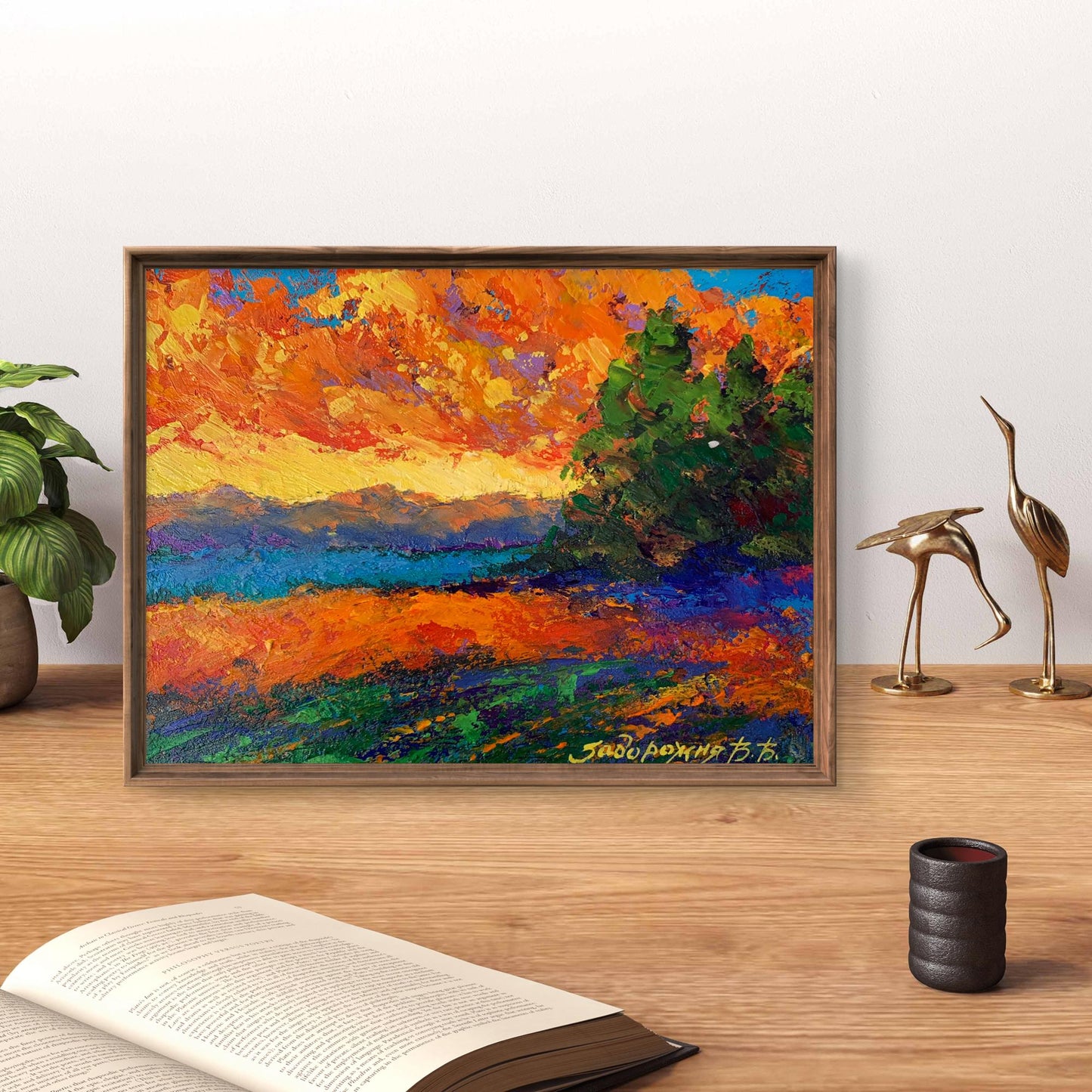 Oil painting Windy evening V. Zadorozhnya