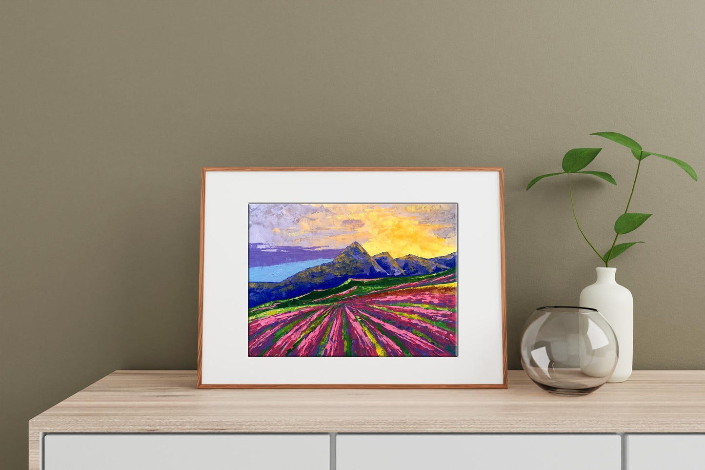 Oil painting Sunrise on the mountains Zadorozhnya V. V.
