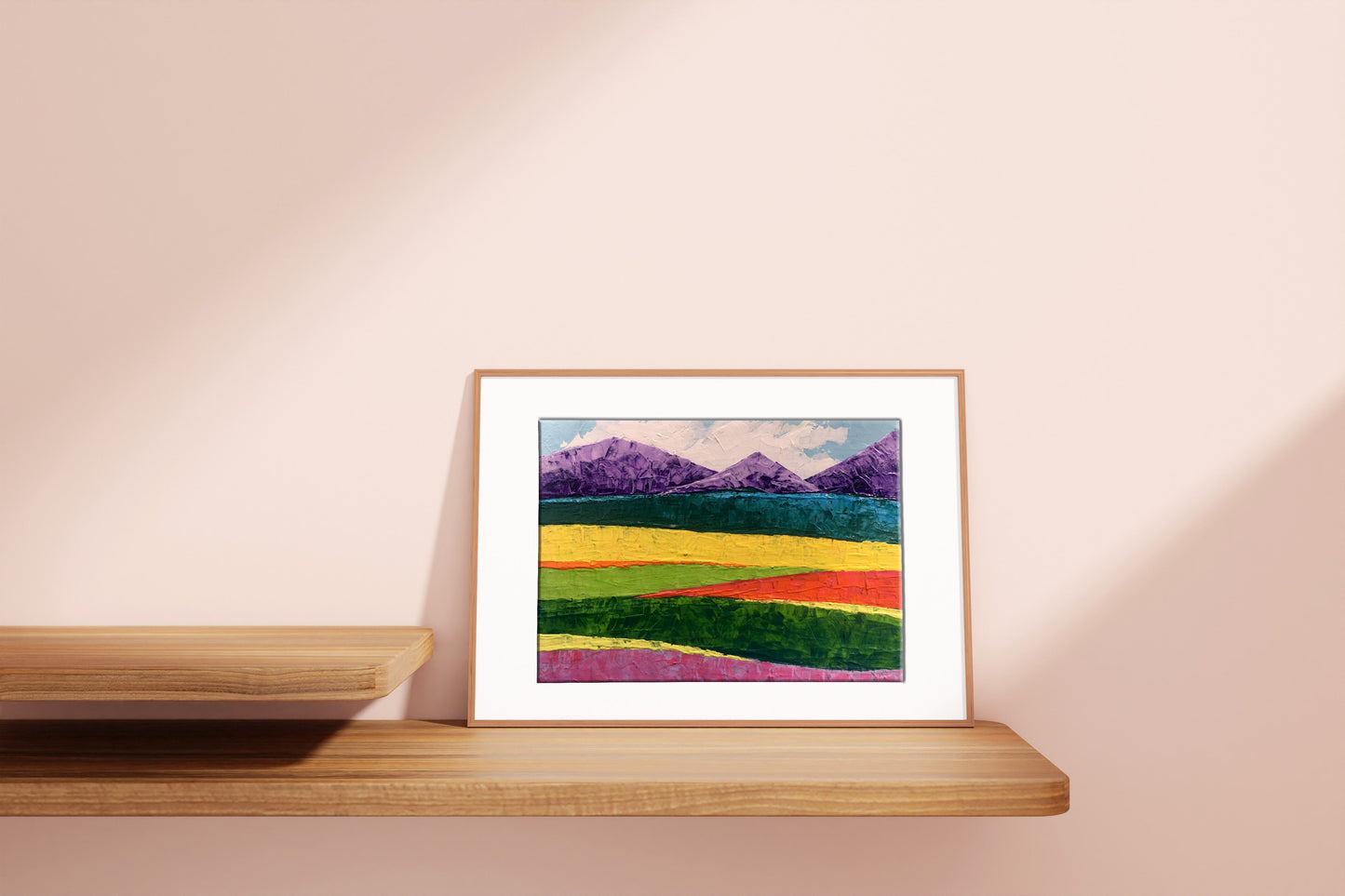 Oil painting Sunny day among the mountains V. Zadorozhnya