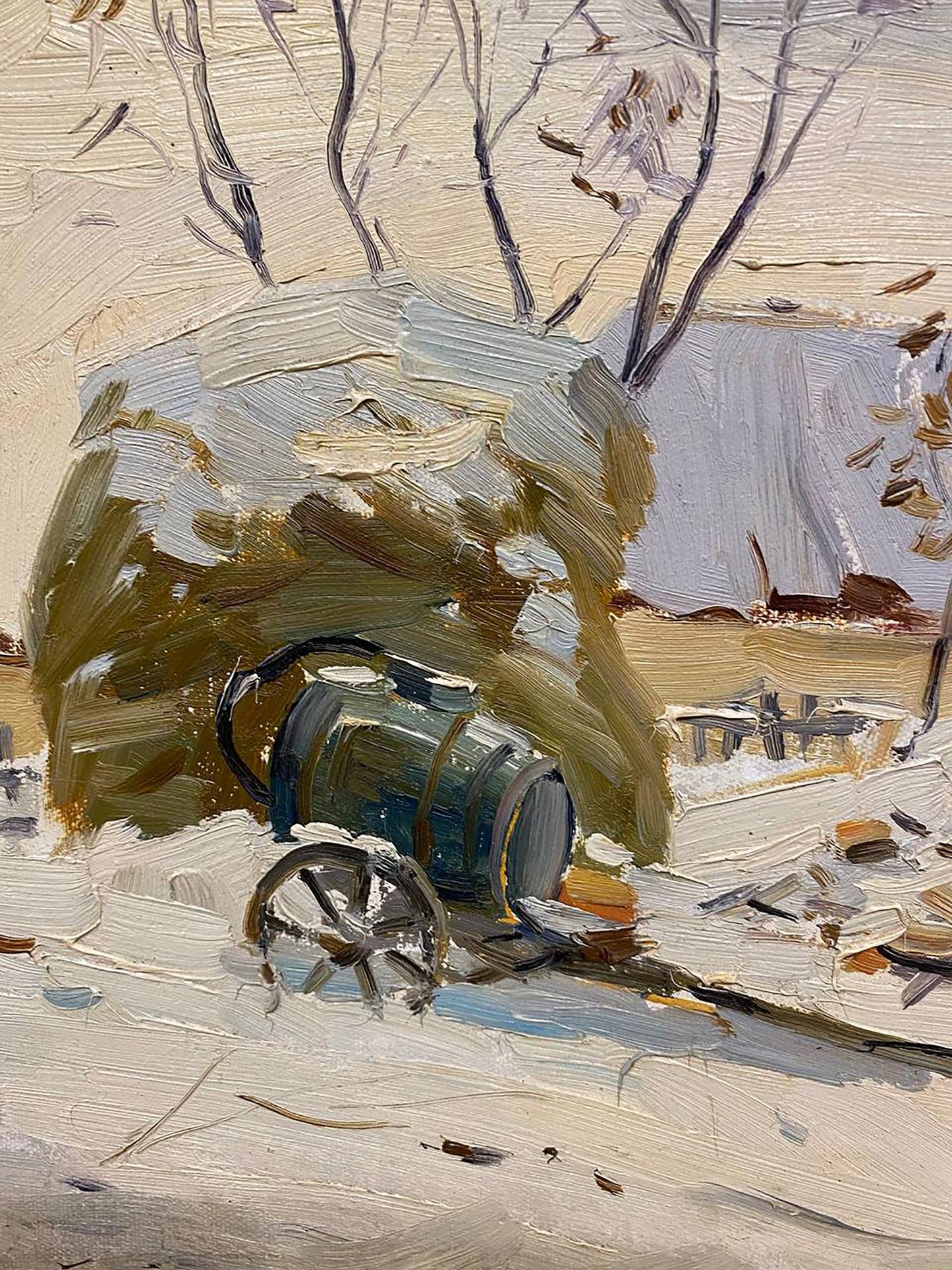 Oil painting Early winter Unknown artist