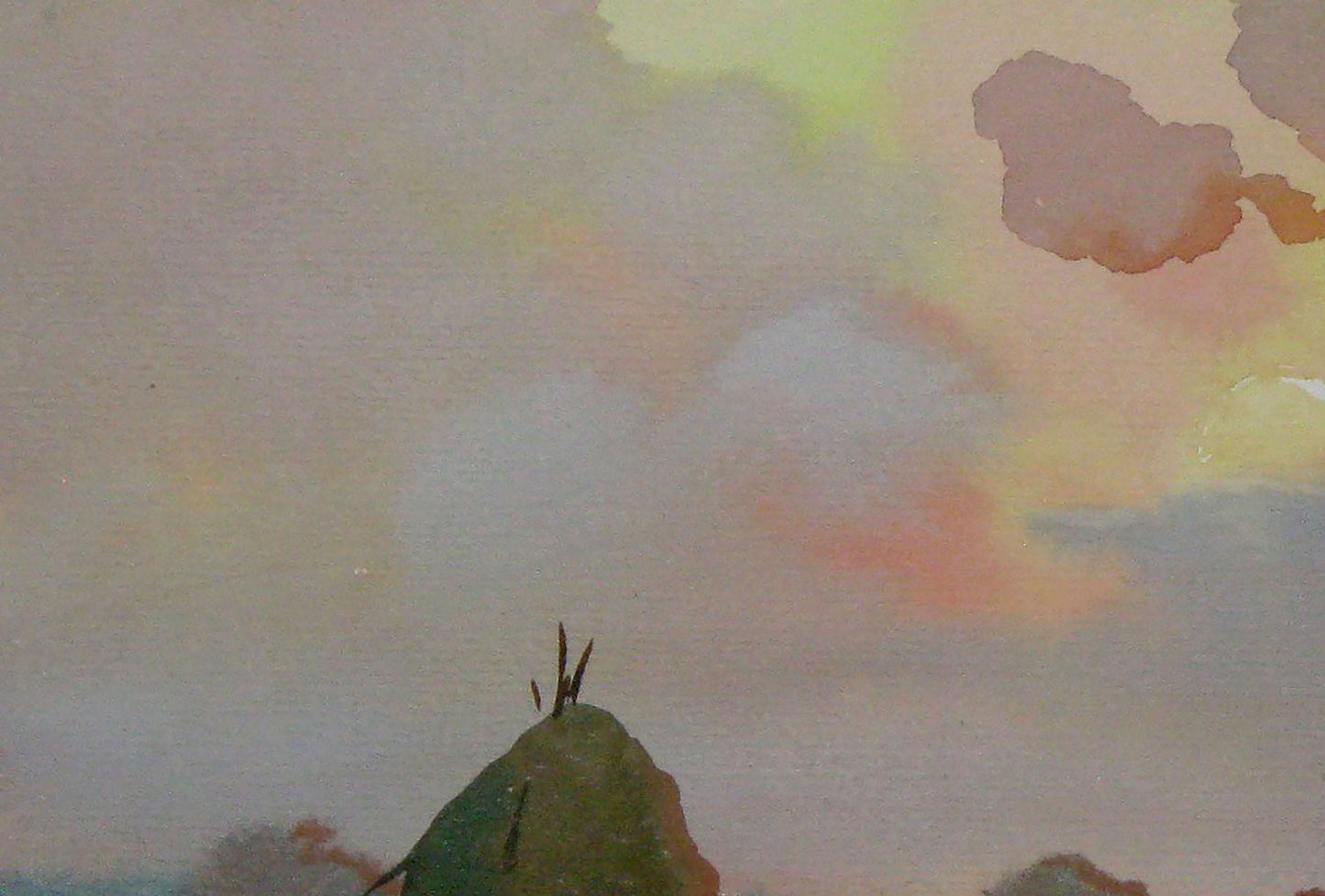 Watercolor painting Nature Landscape Savenets Valery