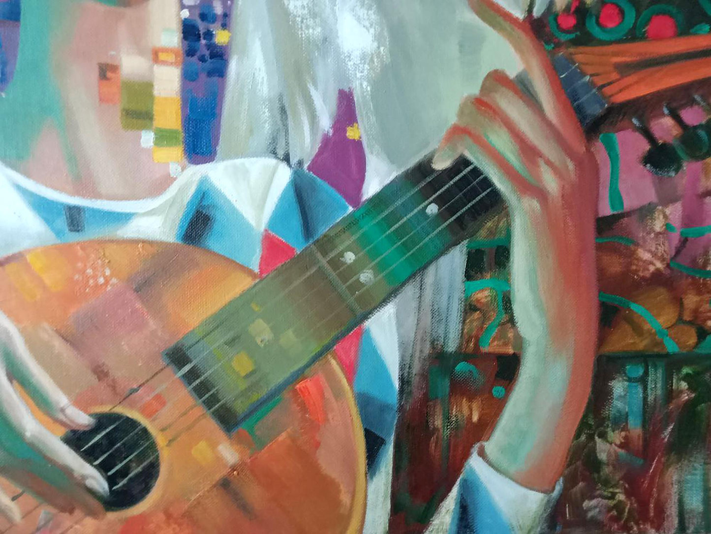 Abstract oil painting Serenade Anatoly Borisovich Tarabanov