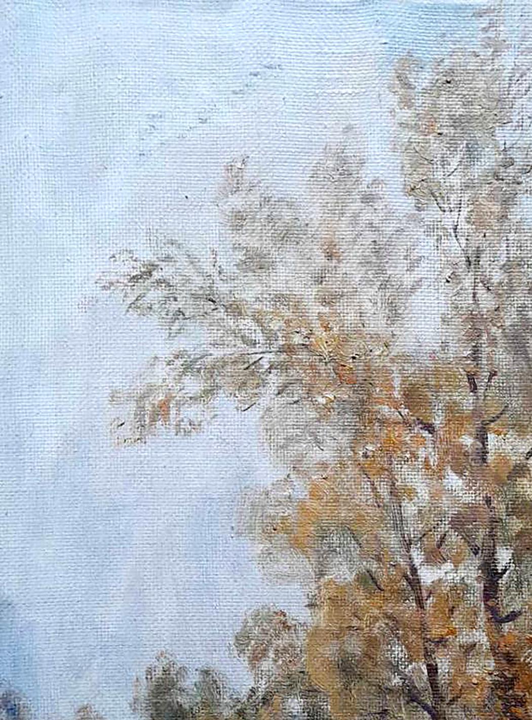 Oil painting Autumn Nature Landscape Kovalenko Ivan Mikhailovich