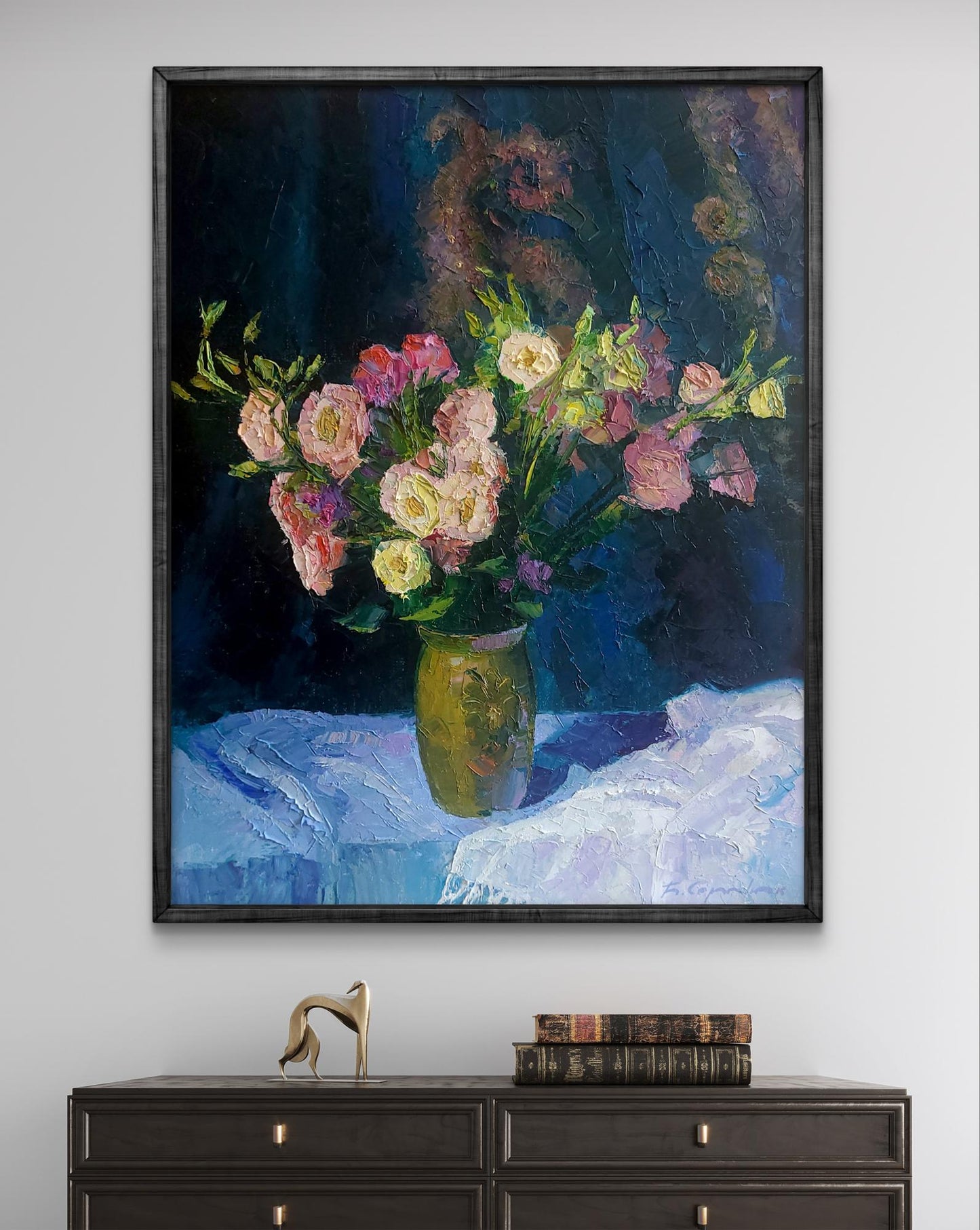 Oil painting Eustoma Boris Serdyuk