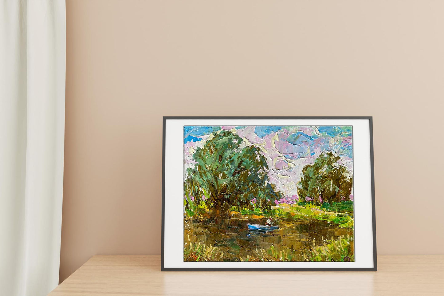 Under the Willows": an oil painting by Alex Ivanyuk