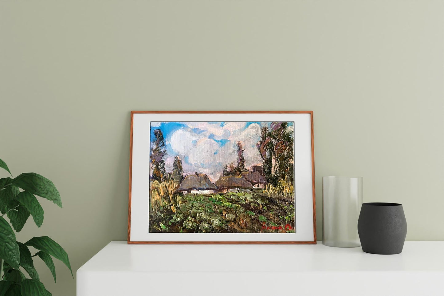 Village landscape Art
