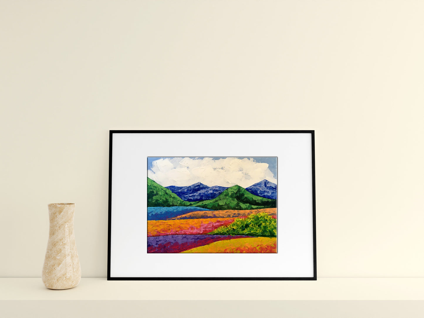 Oil painting Fresh air in the mountains Zadorozhnya V. V.