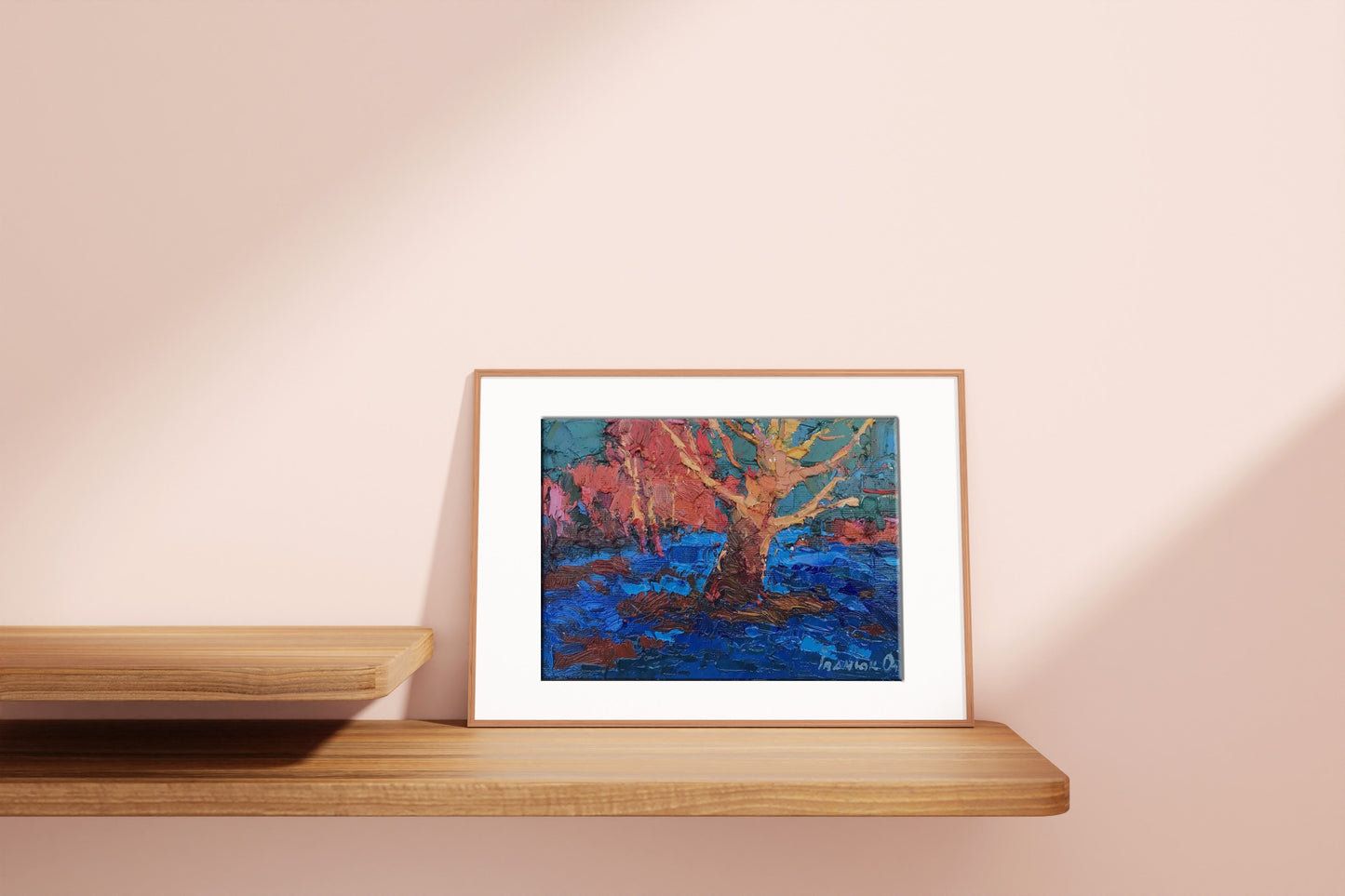 Oil painting autumn