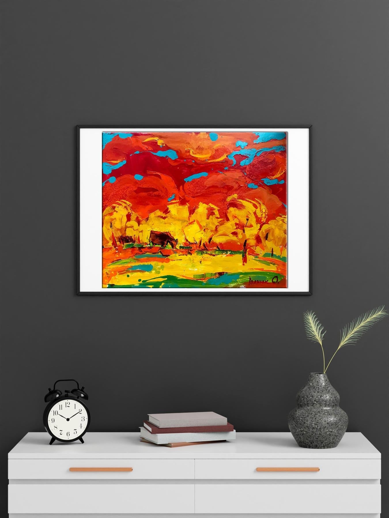 Village landscape Art