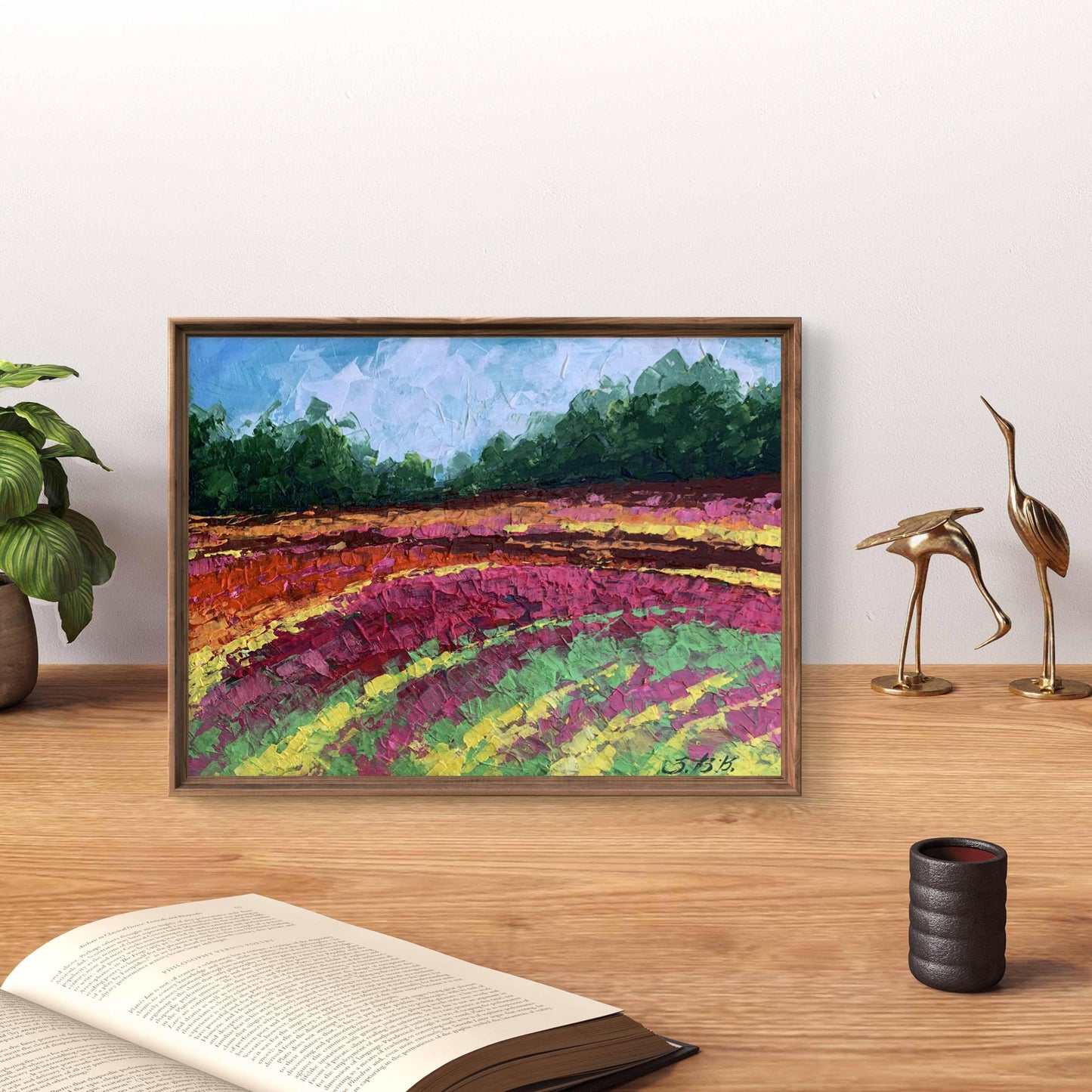 Oil painting Colorful field V. Zadorozhnya