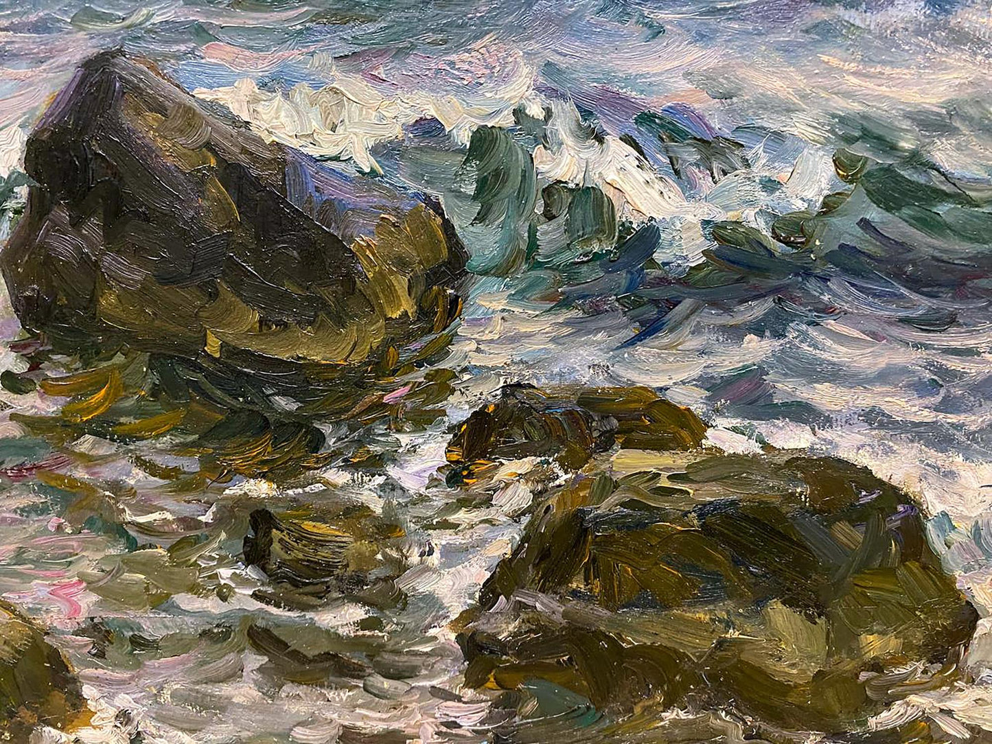 Oil painting Surf Basov Yakov Aleksandrovich