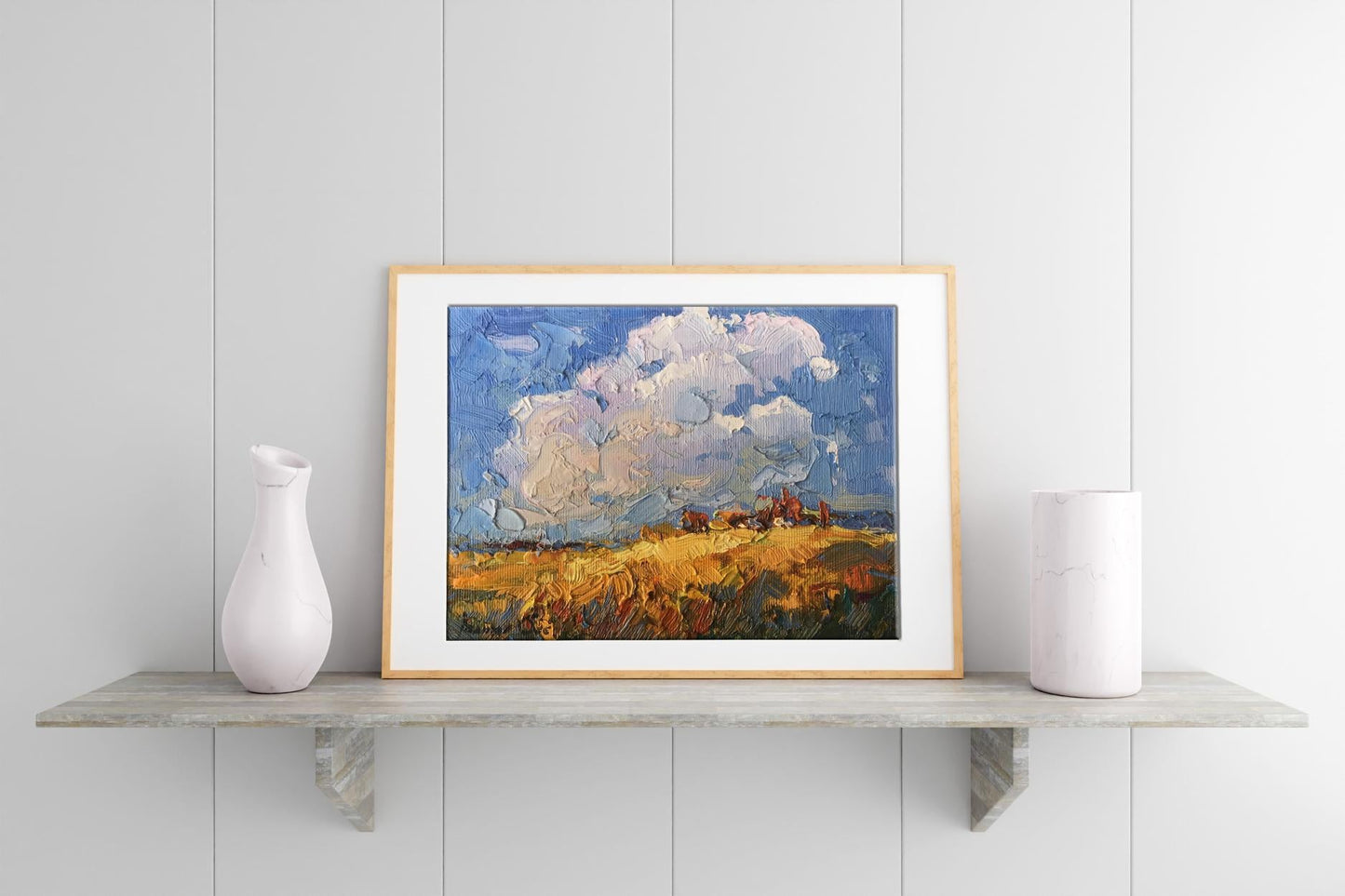 Oil painting sky