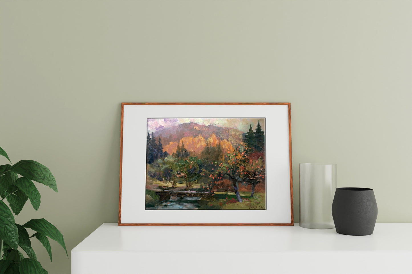 Oil painting Carpathian autumn Batrakov Vladimir Grigorievich
