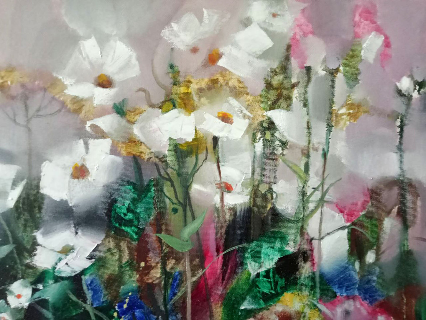 Abstract oil painting Flower eden Borisovich Tarabanov