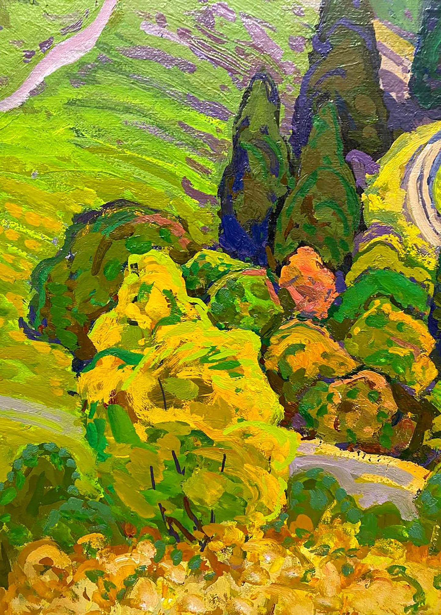 Oil painting Mountain range Ruban Grigory Savelyevich