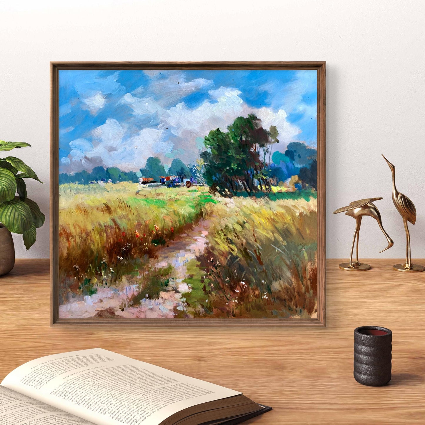 OIl painting Wheat field Yuriy Suprunchuk