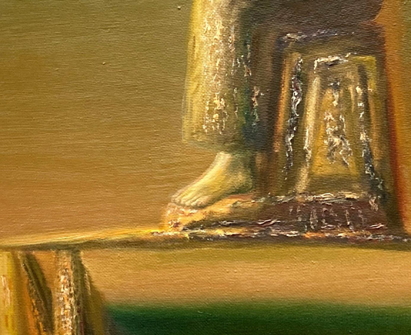 Abstract oil painting Tribute Benfialov