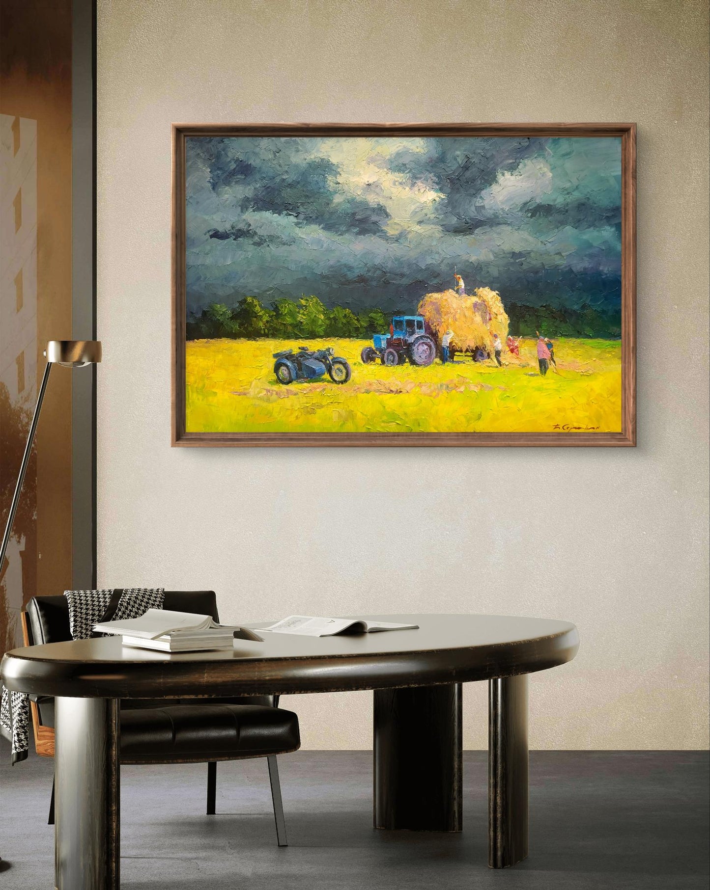 Oil painting Get to the board Boris Serdyuk