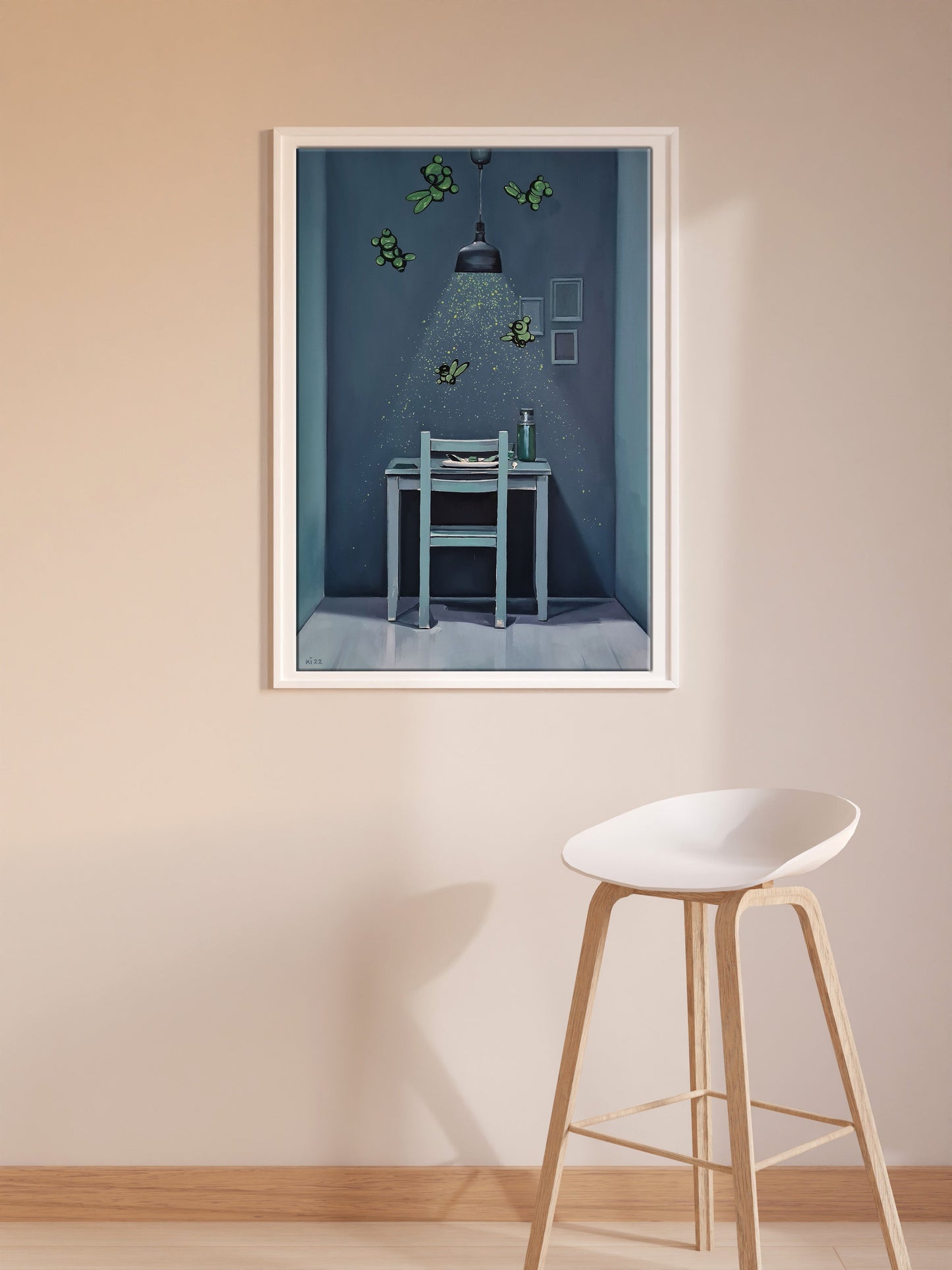 Oil painting interior