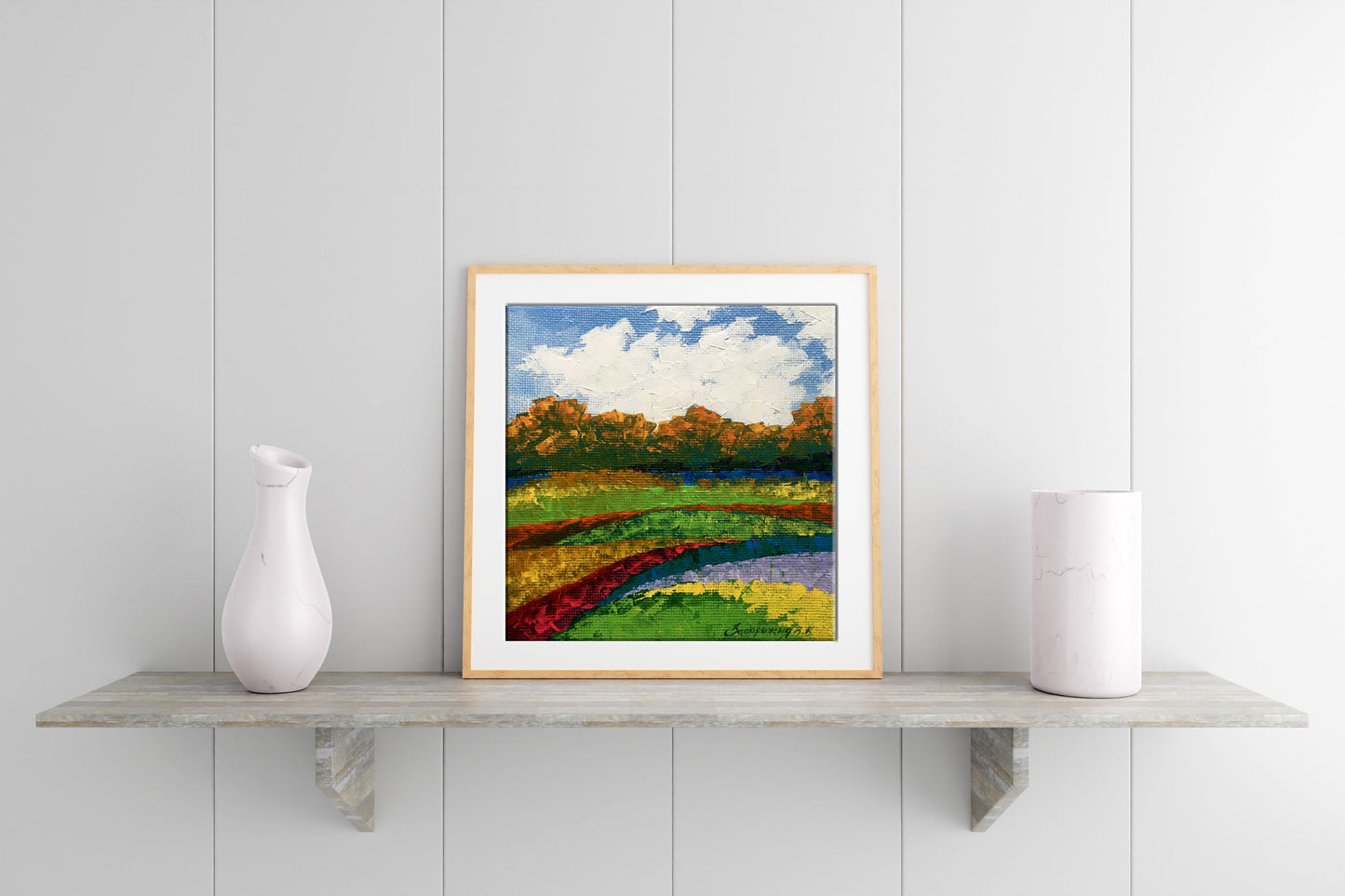 Oil painting Autumn morning V. Zadorozhnya