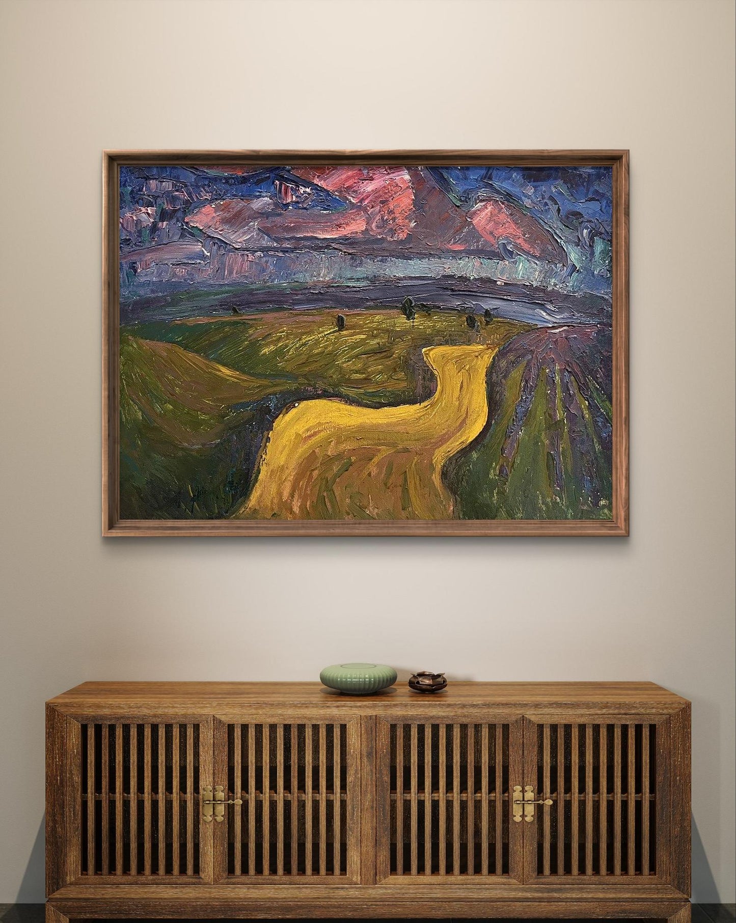 Oil painting fields landscape Oleksandr Andreev