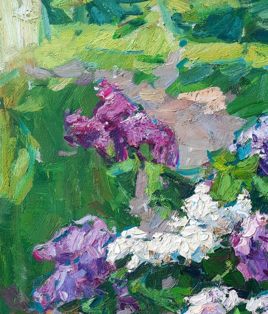 Oli painting Lilac Flowers Pereta Vyacheslav