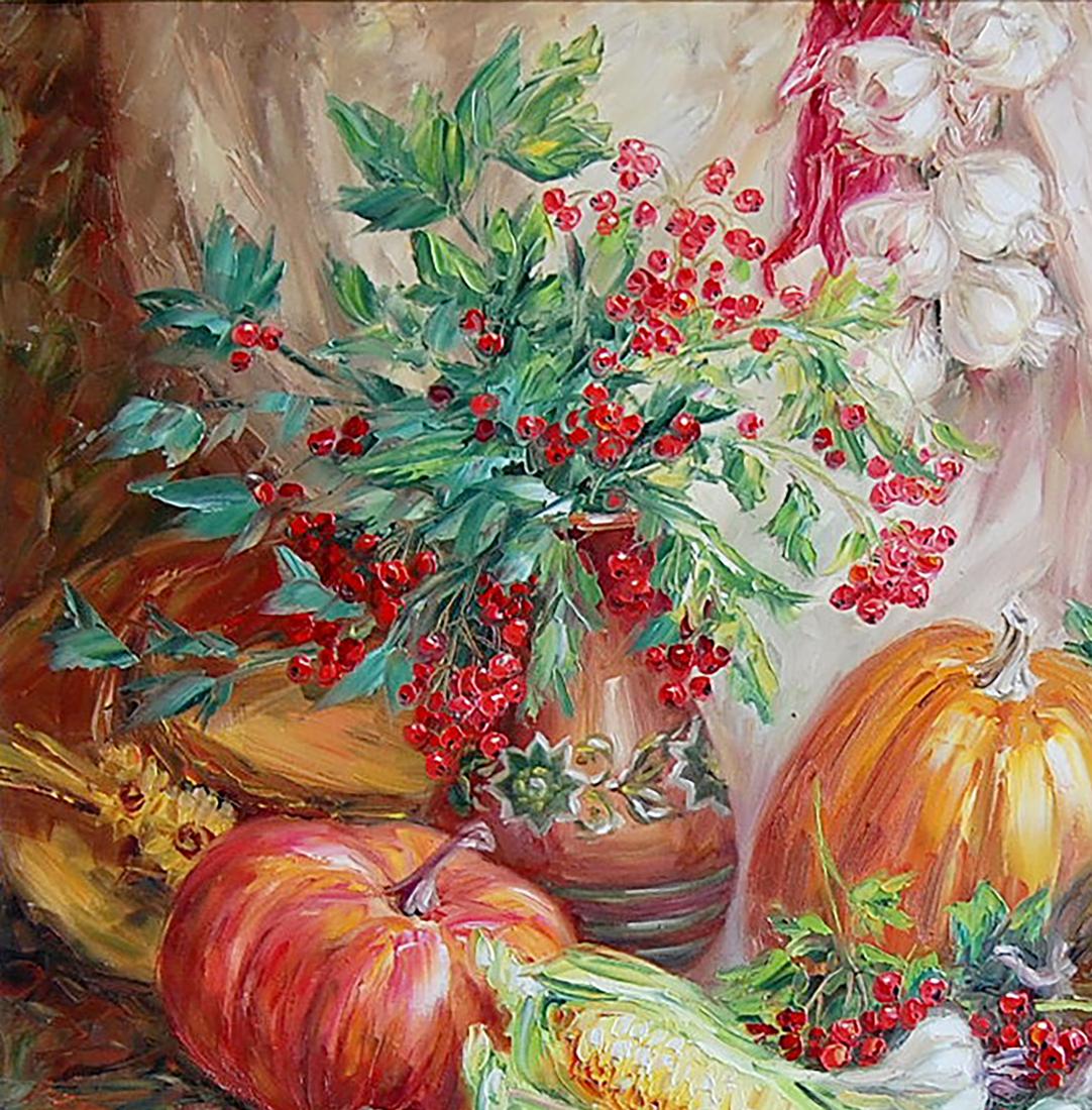 Oil painting garden still life Artim Olga
