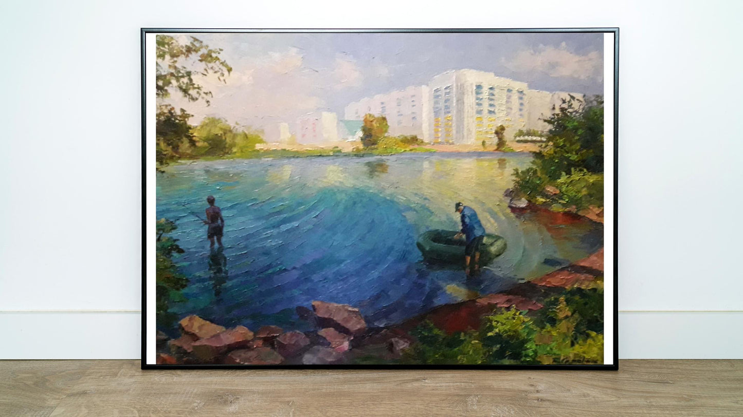 Oil painting Fishing Serdyuk Boris Petrovich №SERB 583