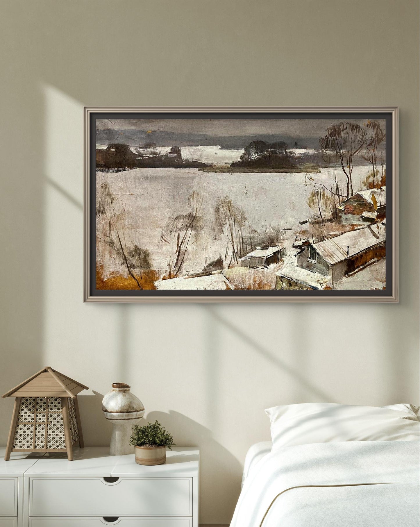 Oil painting A frosty Winter Bohdan Makarenko