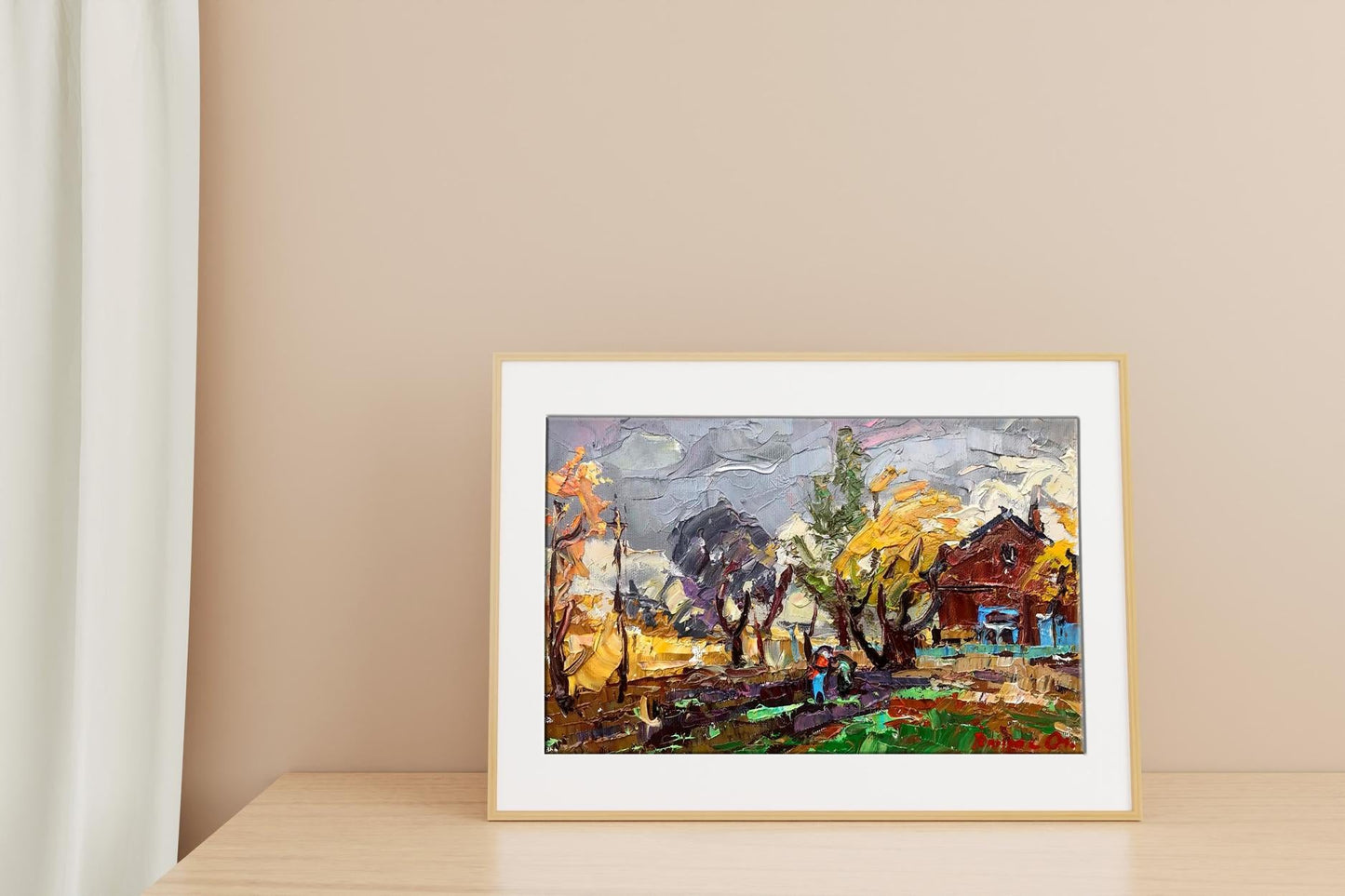 Oil painting Autumn