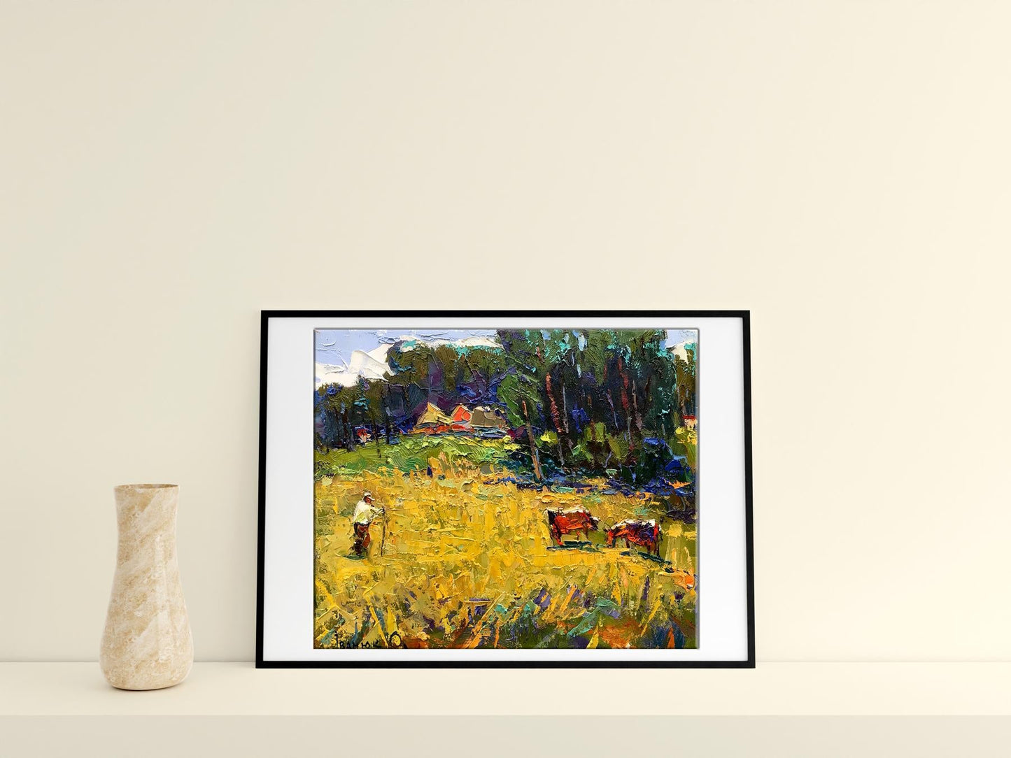 Village landscape Art
