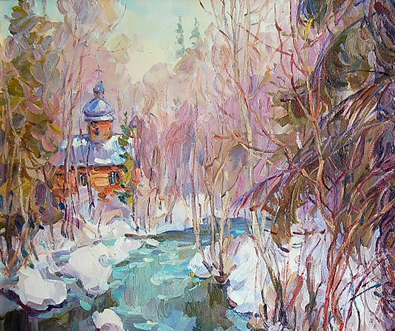 Oil painting Spring Nature Landscape