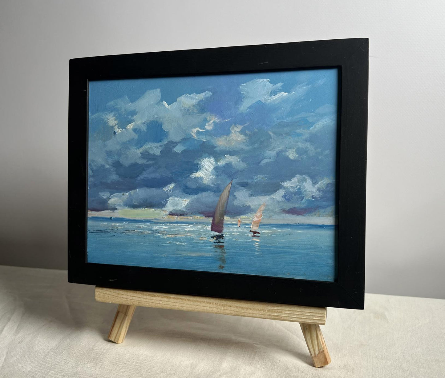 OIl painting The sun behind the clouds Yuriy Suprunchuk