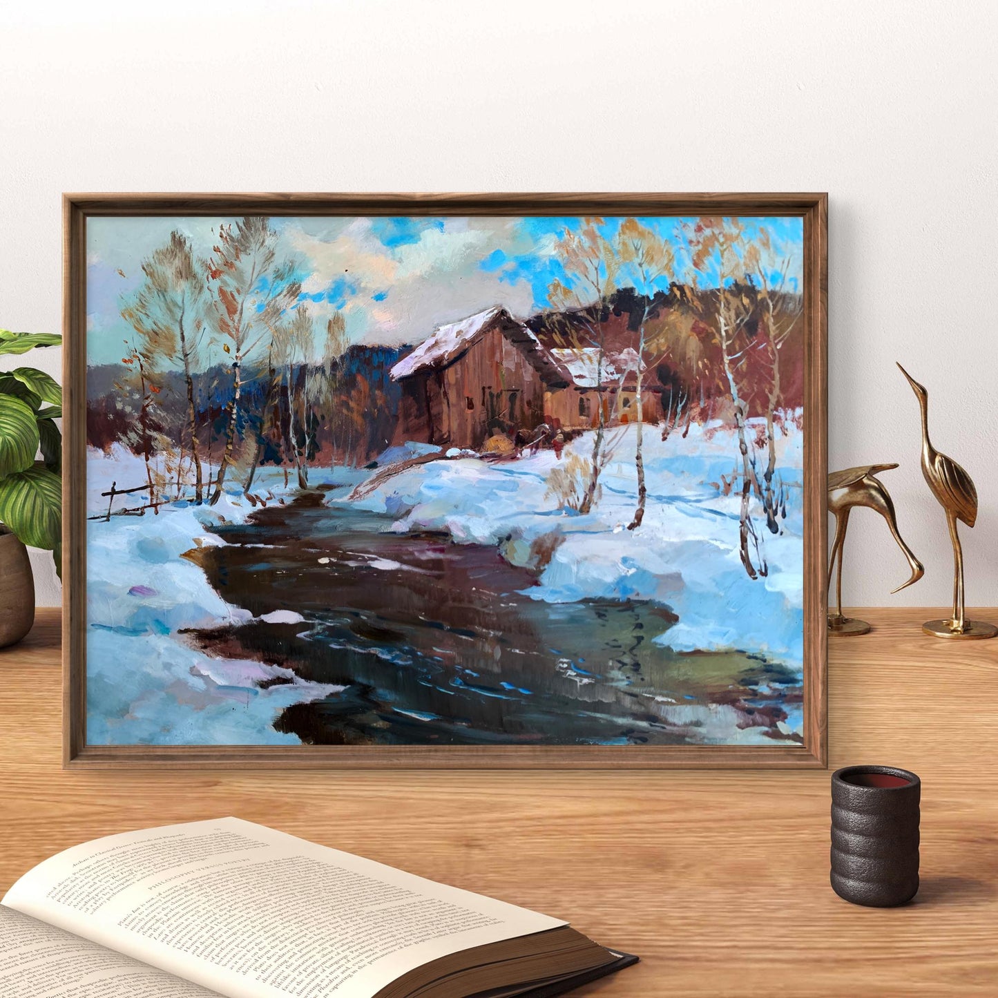 OIl painting After the night snowstorm Yuriy Suprunchuk