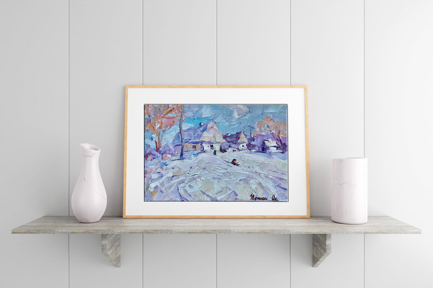 Winter Village landscape