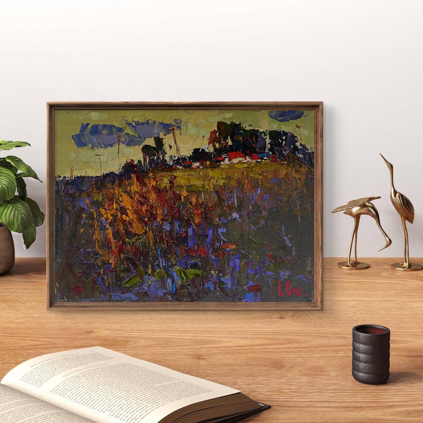 Oil painting Evening landscape Oksana Ivanyuk
