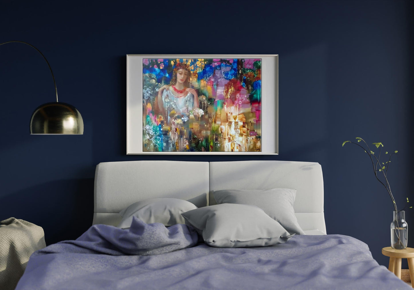 Abstract oil painting