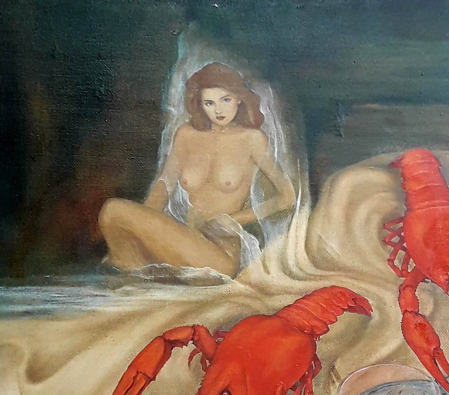 Oil painting Crayfish Korkishko Vasily