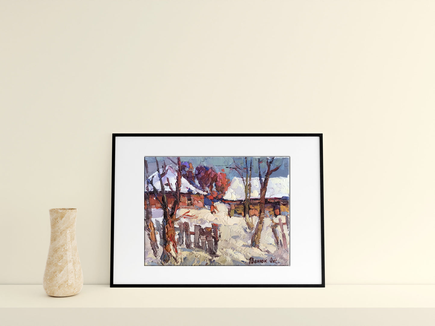 Oil painting spring